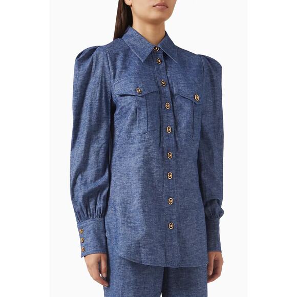 ❤️Zimmermann Linen Button-Up Top❤️ - Picture 1 of 2